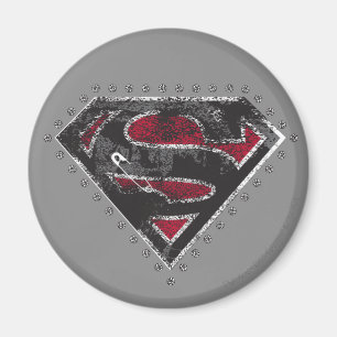 Aimant Supergirl a affligé le noir et le rouge de logo