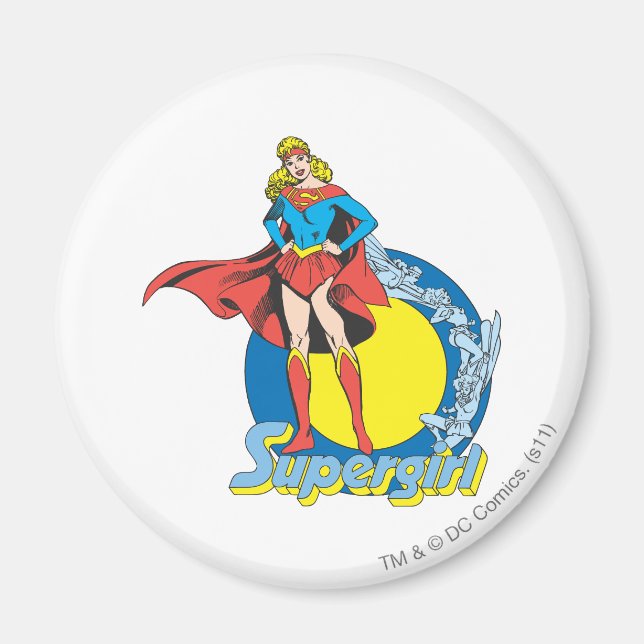 Aimant Supergirl avec logo (Devant)