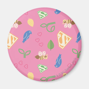 Aimant Supergirl Birds & Bees Pink