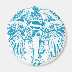 Aimant Supergirl Blue Wings