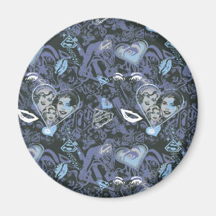 Aimant Supergirl Coeurs et lèvres Motif