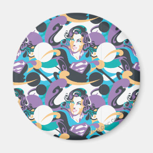 Aimant Supergirl Color Splash Swirls Pattern 5