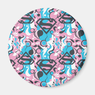 Aimant Supergirl Color Splash Swirls Pattern 7