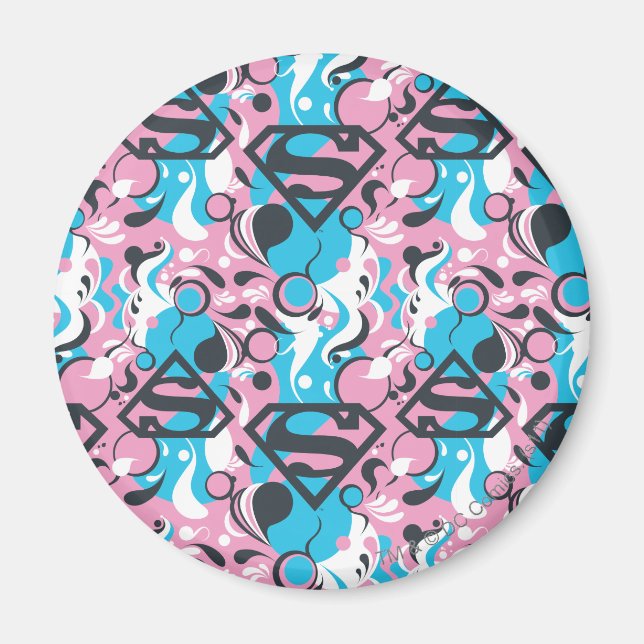 Aimant Supergirl Color Splash Swirls Pattern 7 (Devant)