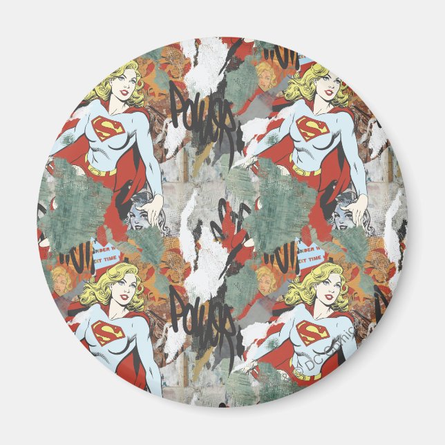 Aimant Supergirl Comic Capers Pattern 8 (Devant)