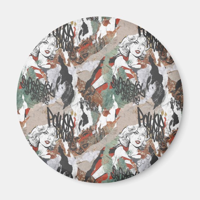 Aimant Supergirl Comic Capteurs Motif 6 (Devant)