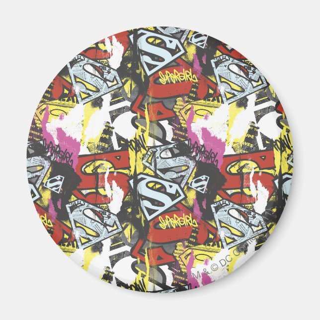 Aimant Supergirl Comic Capteurs Motif 7 (Devant)