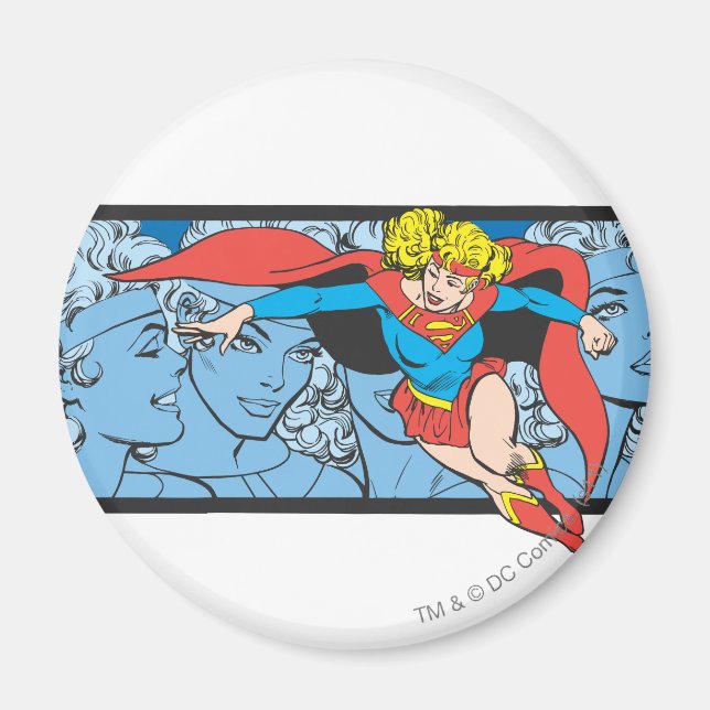 Aimant Supergirl Head Shots (Devant)