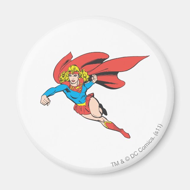 Aimant Supergirl Leaps and Punches (Devant)