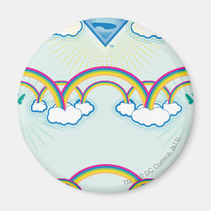 Aimant Supergirl Motif arc-en-ciel