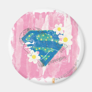 Aimant Supergirl pour Peace Pink