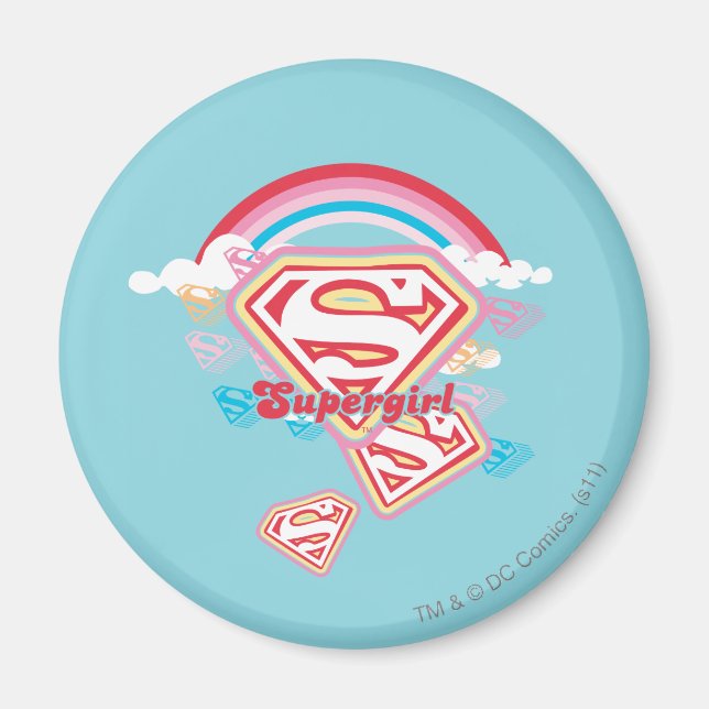 Aimant Supergirl Rainbow (Devant)