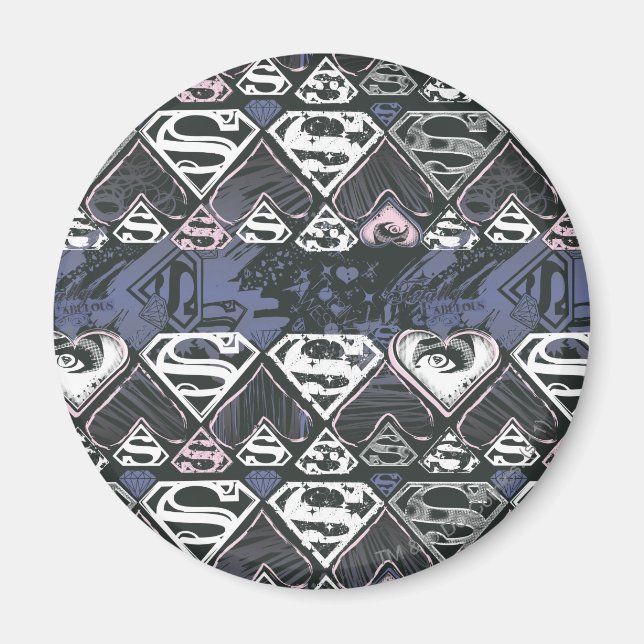 Aimant Supergirl Répéter S Motif (Devant)