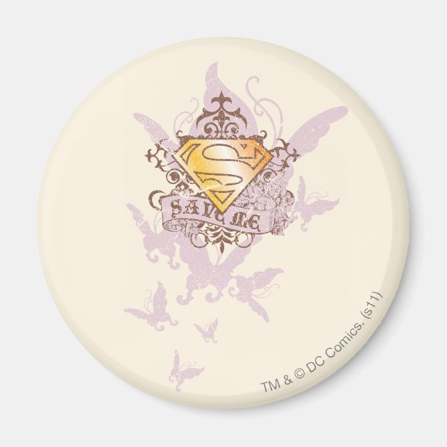 Aimant Supergirl Sauvez-moi (Devant)