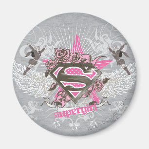 Aimant Supergirl Star et Rose