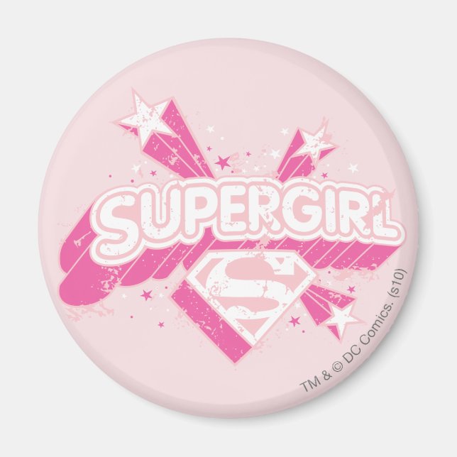 Aimant Supergirl Stars et Logo (Devant)