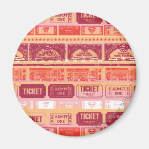 Aimant Supergirl Ticket Motif Orange