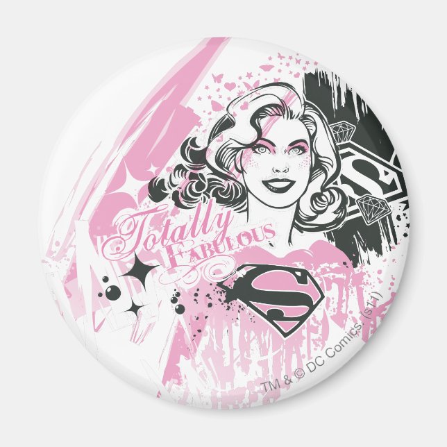 Aimant Supergirl Totalement Fabuleux (Devant)