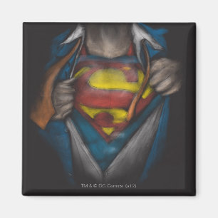 Aimant Superman   Chest Reveal Sketch Colorized