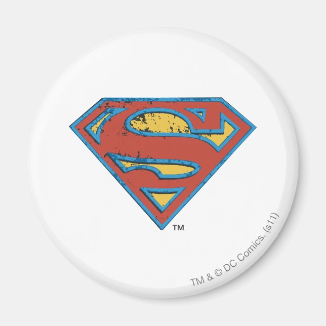 Aimant Superman S-Shield | Bleu Plan - Logo (Devant)