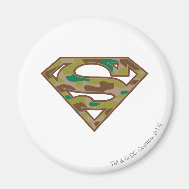 Aimant Superman S-Shield | Logo Camouflage (Devant)