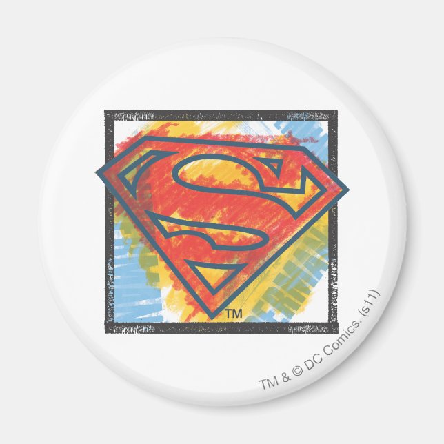 Aimant Superman S-Shield | Logo couleur (Devant)