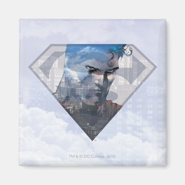 Aimant Superman S-Shield | Superman dans le logo S-Shield (Devant)