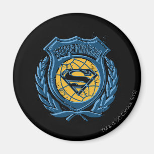 Aimant Superman Stylisé   Cimier avec logo du Globe