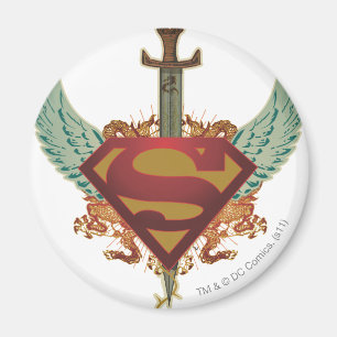 Aimant Superman Stylisé   Logo des ailes