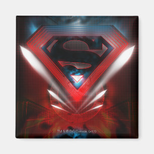Aimant Superman Stylisé Logo futuriste