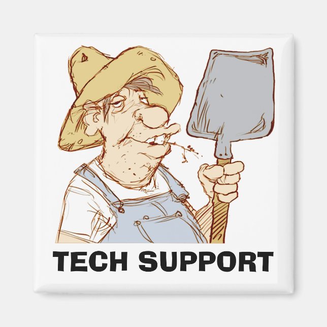 Aimant Support technique Redneck (Devant)