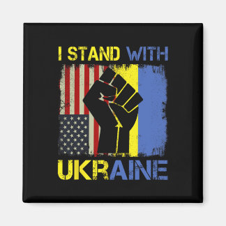 Aimant Support Ukraine I Stand With Ukraine Ukrainian Fla