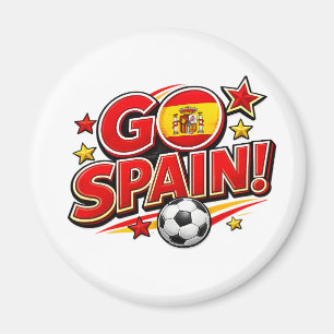 Aimant Supporter de football Espagne   Pied patriotique E