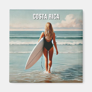 Aimant Surfer Girl Costa Rica