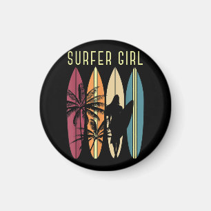 Aimant Surfer Girl Surf Surf Femmes Filles Surf une fois