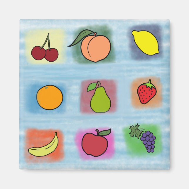 Aimant Surprise des fruits (Devant)