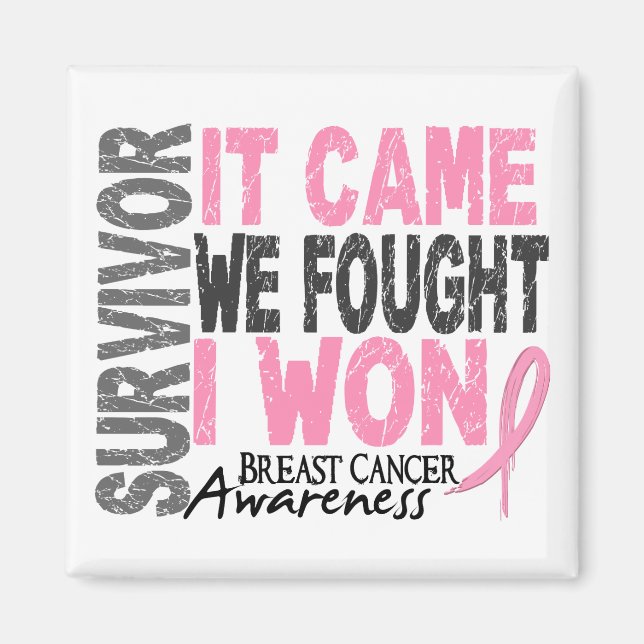 Aimant Survivant du cancer du sein Il est arrivé que nous (Devant)