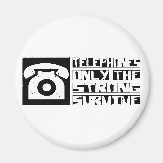 Aimant Survivre au téléphone (Devant)