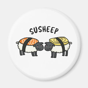Aimant Susheep Funky Sushi Sheep Pun