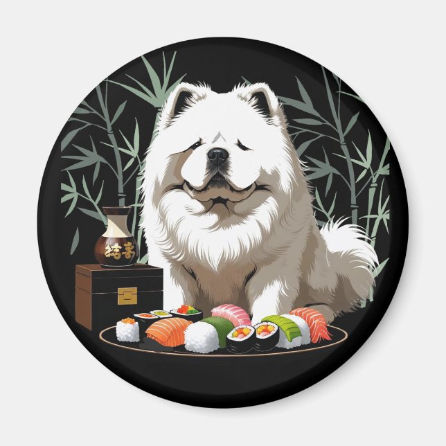 Aimant SUSHI ANYONE - Cream Chow  (Devant)