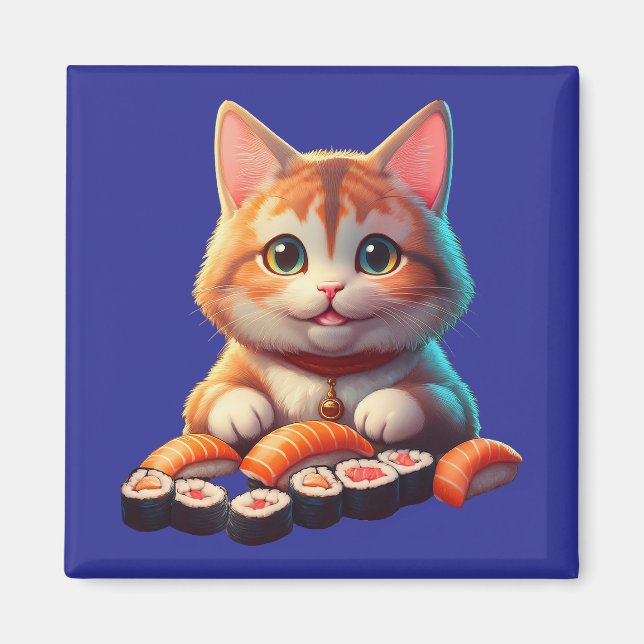 Aimant Sushi Cat (Devant)