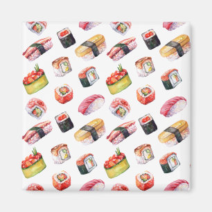 Aimant sushi japonais et nigiri