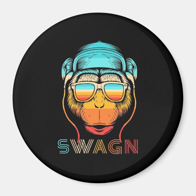 Aimant Swagn Retro Monkey (Devant)