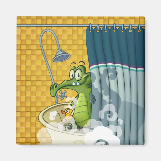 Aimant Swampy dans la douche (Devant)