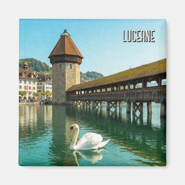 Aimant Swan à Lucerne Suisse Voyage (Devant)