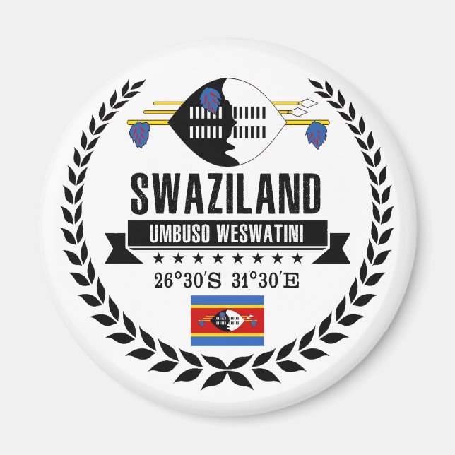 Aimant Swaziland (Devant)