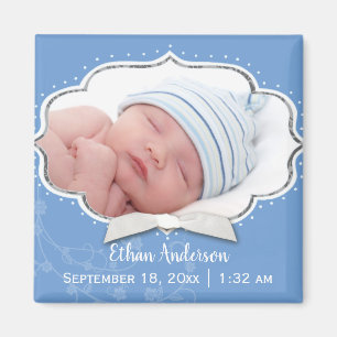 Aimant Sweet Baby Boy Photo Faire-part de naissance
