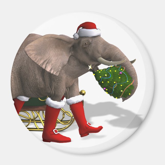 Aimant Sweet Santa Claus Elephant (Devant)