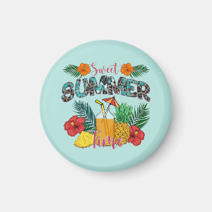 Aimant Sweet Summer Time Beach   Île tropicale