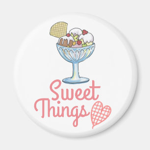 Aimant Sweet Things - Crème de glace Sundae